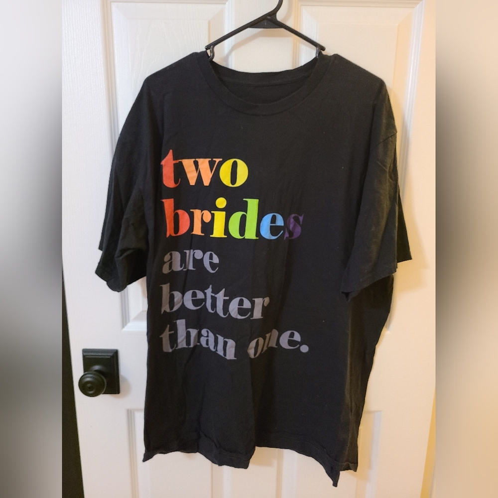 Two Brides Graphic Tee 2XL